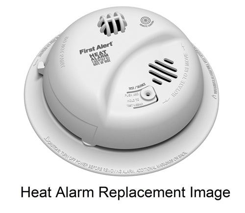 BRK Electronics First Alert HD6135F 120V AC/DC Hardwired Heat Alarm (Upgraded to HD6135FB)