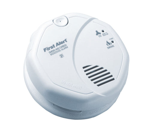BRK Electronics First Alert SC7010B  120V AC/DC Hardwired with 2 AA Batteries Backup Photoelectric Smoke Alarm and Carbon Monoxide Combo Alarm (Upgraded to SMCO100V-AC)