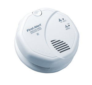 BRK Electronics First Alert SC7010B  120V AC/DC Hardwired with 2 AA Batteries Backup Photoelectric Smoke Alarm and Carbon Monoxide Combo Alarm (Upgraded to SMCO100V-AC)
