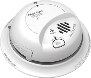 BRK Electronics First Alert SC9120LBL 120V AC/DC Hardwired with Lithium Battery Back Up and Locked Battery Drawer Ionization Smoke Alarm and Carbon Monoxide Combo Alarm (Upgraded to SMICO105-AC)