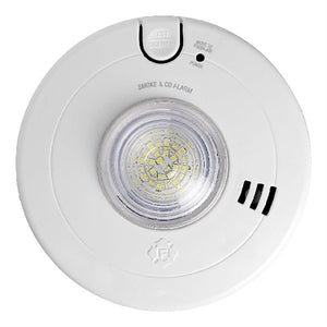 BRK Electronics First Alert SMCO110LED-AC Hardwired Combo Smoke & CO Alarm with LED Strobe &10-Yr Battery Backup