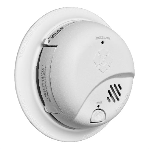 BRK Electronics First Alert SMI105-AC 120V AC/DC Hardwired with Lithium Battery Back Up and Locked Battery Drawer Ionization Smoke Alarm