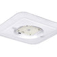 Beacon CLO-80L-50-5K7-5QW-UNV-SQ-WHT Square Ceiling Garage Light, 6000 Lumens, 5000K, 70 CRI, Type 5 Square Wide Optics, 120-277V, White Matte Textured
