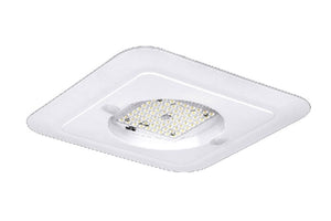 Beacon CLO-80L-50-5K7-5QW-UNV-SQ-WHT Square Ceiling Garage Light, 6000 Lumens, 5000K, 70 CRI, Type 5 Square Wide Optics, 120-277V, White Matte Textured