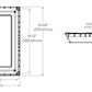 Beacon VSH-140-5K7-UNV-WHT 140W Vanish Edge-Lit Canopy, 5000K, 70 CRI, 120-277V, White Matte Textured