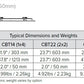 Columbia Lighting CBT14-A-LSCS-EDD 1'x4' Back-Lit Troffer, 4400/3300/2750 Switchable Lumens, 3500/4000/5000K Switchable CCT, 80 CRI, 0-10V 1% Dim to Off, 120-277V