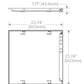 Columbia Lighting CBT22-LSCS 2'x2' Back-Lit LED Troffer, 4400/3300/2750 Switchable Lumens, 3500/4000/5000K Switchable CCT
