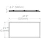 Columbia Lighting CBT24-B-LSCS-EDD2'x4' Back-Lit LED Troffer, Generation B, Switchable 5500/4400/3300 Lumens, Switchable CCT 3500/4000/5000K, 0-10V Dim to Off