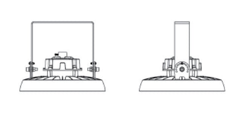 Columbia Lighting CRN2-YM 7.1" Wall Mount Bracket
