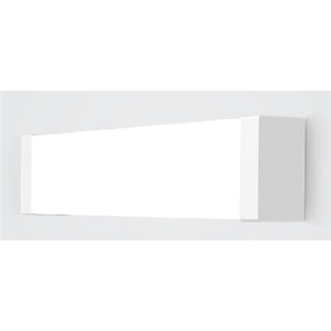 Columbia Lighting CWM4-35MLSM-FRFP-EDU 4' Contemporary LED Wall Mount, 3500K, 4831 Lumens, Surface Mount, Frosted Recliner Lens, Flat Plastic End Caps, 0-10V Dimming, 120-277V