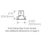 Columbia Lighting CWW4-35MWG-1WW-EU 4' Contemporary LED Wall Wash, 80 CRI, 3500, 2653-3906 Lumens, Grid Ceiling, Asymmetric Wallwash Distribution, Fixed Output, 120-277V