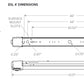 Columbia Lighting ESL4-40LW-FAW-EDU-ELL14-NXWOM Escalate Stairwell LED Light, 4000K, 4000 Lumens, Frosted Acrylic Lens, Wide Distribution, 0-10V Dimming, 120-277V, 10W Emergency Battery Pack, NX Networked Wireless Sensor