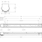 Columbia Lighting ESL4-40HL-FAW-DALIP-U-NXCS 4' Escalate Stairwell LED Light, 4000K Color, 5800 Lumens, Frosted Acrylic Lens, Wide Distribution, DALI driver, 120-277V, NXCS Wireless Indoor Occupancy & Photocell Sensor