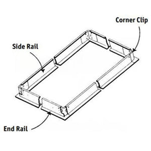 Columbia Lighting FK14 1' x 4' Flange Kit