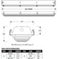 Columbia Lighting HEM4-50VL-RFP-EU-SSL 4' LED Hazardous Enclosed and Gasketed Fiberglass Extreme Environment, 5000K, Very High Lumen Output, Ribbed Frosted Polycarbonate, 120-277V, Stainless Steel Tamper Resistance Ready Latches