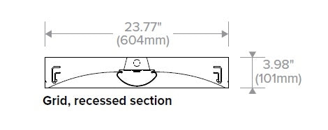 Columbia Lighting LCAT24-LSCS 2'x4' LED Architectural Troffer, CCT Color Temperature & Lumen Switchable