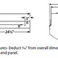 Columbia Lighting LCL4-35LW-EDU 25W 4' Lensed LED Striplight, 3500K, Low Watt, 0-10V Dimming, 120-277V, White Finish