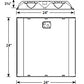 Columbia Lighting LEPC22-35HLG-LL-EDU 35W 2'x2' LEPC LED Full Distribution Luminaire, 3500K, 3975 Lumens, Grid Ceiling, Low Lamp Image Shielding, 0-10V Dimming, 120-277V