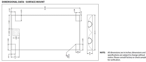 Columbia Lighting LEPC24-35HLG-LL-EDU 42W 2'x4' LEPC LED Full Distribution Luminaire, 3500K, 5175 Lumens, Grid Ceiling, Low Lamp Image Shielding, 0-10V Dimming, 120-277V