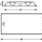 Columbia Lighting LEPC24-35LWG-LL-ESDU 29W 2'x4' LEPC LED Full Distribution Luminaire, 3500K, 3625 Lumens, Grid Ceiling, Low Lamp Image Shielding, Fixed Output/Step Dimming, 120-277V