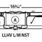 Columbia Lighting LLHV4-35L-NST-EDU-F3C10-OS1A 98W 4' VersaBay High Bay LED, 3500K, Narrow Distribution Reflector, Solid Top (No Uplight), 0-10V Dimming, 120-277V, 3-Conductor Cord 10', Factory Installed Occupancy/Daylight Sensor, 1-Relay, Aisle Lens