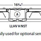 Columbia Lighting LLHV4-40H-WST-EDU 193W 4000K, High Lumen Output, Wide Distribution Reflector, Solid Top Uplight, 0-10V Dimming, 120-277V