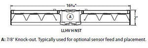 Columbia Lighting LLHV4-40H-WST-EDU 193W 4000K, High Lumen Output, Wide Distribution Reflector, Solid Top Uplight, 0-10V Dimming, 120-277V