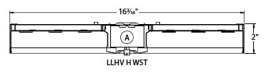 Columbia Lighting LLHV4-50H-WST-EDU 217W 4' VersaBay High Bay LED, 5000K, Wide Distribution Reflector, Solid Top (No Uplight), 0-10V Dimming, 120-277V