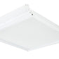 Columbia Lighting LLT22-35HLG-FSA12F-ESDU 36W 2'x2' LED Lensed Troffer with Advanced Solid State Technology, 3500K, 3300 Lumens, Grid Ceiling, White Flush Steel Door, Pattern 12 Frosted Acrylic Lens Shielding, Step Dimming Driver, 120-277V