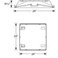 Columbia Lighting LSER22-35MWG-C-EDU 17.8W 2'x4' Serrano LED Architectural Luminaire, 3500K, 1901 Lumens, Grid Ceiling, Contour Shielding, 0-10V Dimming, 120-277V