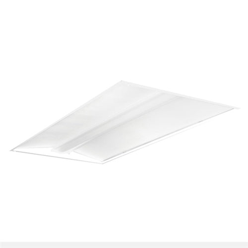 Columbia Lighting LSER24-35HLG-C-EDU-ELL14 62W 2'x4' Serrano LED Architectural Luminaire, 3500K, 4200 Lumens, Grid Ceiling, Contour Shielding, 0-10V Dimming, 120-277V, Emergency Battery Pack