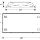 Columbia Lighting LSER24-35VLG-C-EDU 82W 2'x4' Serrano LED Architectural Luminaire, 3500K, 7950 Lumens, Grid Ceiling, Contour Shielding, 0-10V Dimming, 120-277V