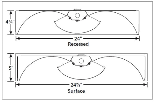 Columbia Lighting LSTE22-35LWG-MPO-EDU 29W 2'x2' Stratus LED Architectural Recessed Light, 3500K, 2475-2700 Lumens, Grid Lay-In Ceiling Type, Metal Perforated with Overlay Shielding, 0-10V Diming, 120-277V