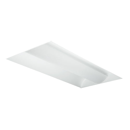 Columbia Lighting LSTE24-35HLG-MPO-EDU-ELL14 61W 2'x4' Stratus LED Architectural Recessed Light, 3500K, 5525-6000  Lumens, Grid Lay-In Ceiling, Metal Perf with Overlay Shielding, 0-10V Dim, 120-277V, Emergency Battery Pack