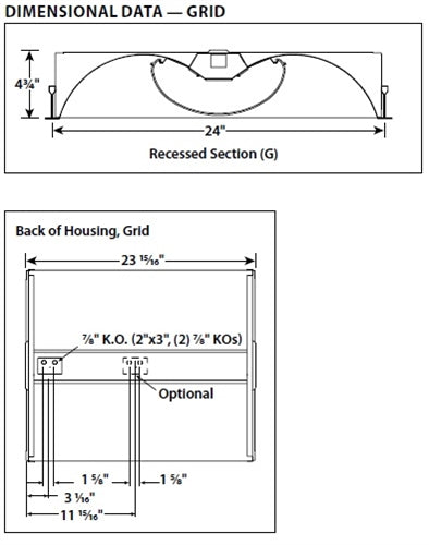 Columbia Lighting LTRE22-35HLG-RFA-EU 36W 2'x2' Transition LED Enclosed High Efficientcy Architectural Lens, 3500K, High Lumen, Grid Lay-in Ceiling, Ribbed Frosted Acrylic, Fixed Output, 120V-277V