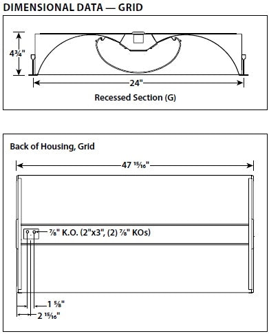 Columbia Lighting LTRE24-35MLG-RFA-ESDU-AM 41W 2'x4' Transition LED Enclosed High Efficientcy Architectural Lens, 3500K, Meidum Lumen, Grid Lay-in Ceiling, Ribbed Frosted Acrylic, Step Dimming, 120V-277V, Antimicrobial Paint
