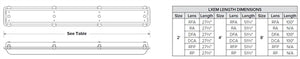 Columbia Lighting LXEM4-35VW-RA-EDU 27W 4' LED Enclosed and Gasketed Fiberglass Extreme Environment, 3500K, Ribbed Clear Acrylic Shielding, 0-10V Dimming, 120-227V, White Finish
