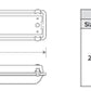 Columbia Lighting LXEM4-40ML-RFA-EU 47W 4' LED Enclosed and Gasketed Fiberglass Extreme Environment, 4000K, 4850-5350 Lumens, Ribbed Frosted Acrylic Shielding, Fixed Output, 120-277V, White Finish