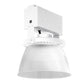 Columbia Lighting UTB2-750-MH-EDU-AL16-N-GR-C10HL High Bay LED, 70 CRI, 5000K, 24000 Lumens, 0-10V Dim to 10%, 120-277V, Anodized Aluminum 16", No Lens, Gray, 10' Cord with Hook/ Loop