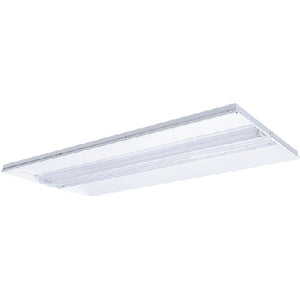 Columbia Lighting ZPT24-254G-FCBO-EPU 2'x4' Zero Plenum Troffer, Two 54W T5HO Lamps, Grid Lay-in Ceiling Type, Flush Curved Baffle, Open Reflector, Electric T5, 1.00 Ballast Factor, 120V-277V