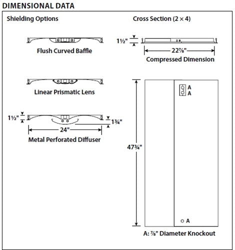 Columbia Lighting ZPT24-254G-FCBO-EPU 2'x4' Zero Plenum Troffer, Two 54W T5HO Lamps, Grid Lay-in Ceiling Type, Flush Curved Baffle, Open Reflector, Electric T5, 1.00 Ballast Factor, 120V-277V