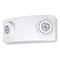 Compass Lighting CU2HLHO LED Emergency Light, White housing, 5.4W LED lamps, 1300 lumens