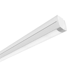Corelite HGL-S-FR-40L835-1D-UNV-STD-W-SU-4 4' Hugo Linear Surface Mounted LED Light, Frosted Lens, 4000 Lumens, 3500K, 1 Circuit, 120-277V, White