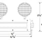 Dual-Lite C1D2TR-12V12WF Class 1 Division 2 Hazardous Location Emergency Light, 12V, 12W, Twin Head, Both Sides Hub