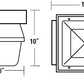 Dual-Lite C942FE 42W CFL RidgeLine Outdoor Emergency Canopy Light, with Emergency Battery Back-Up, Dark Bronze Finish