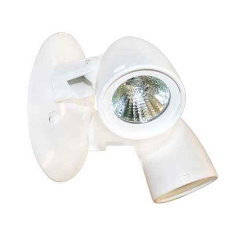 Dual-Lite CPRDW0605 6V, 5W Halogen Decorative Indoor Remote Lighting Head, Double Heads, White Finish