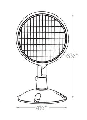 Dual-Lite CRHI 6V 5W LED Indoor Remote Lighting Head, Single Head, White Finish