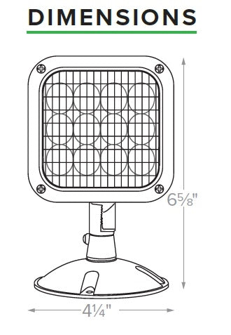 Dual-Lite CRHO 6V 1W LED Outdoor Remote Lighting Head, Wet Location, Single Head, Silver Finish