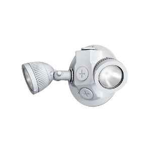 Dual Lite DLRWDW-1205L Outdoor LED Remote Head, Double Lamp, White Finish