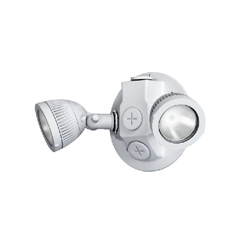 Dual Lite DLRWDW-1205L Outdoor LED Remote Head, Double Lamp, White Finish